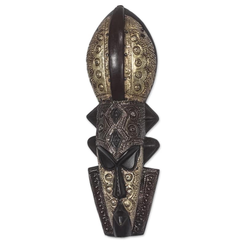 Novica Handmade Volta Chief African Wood Mask
