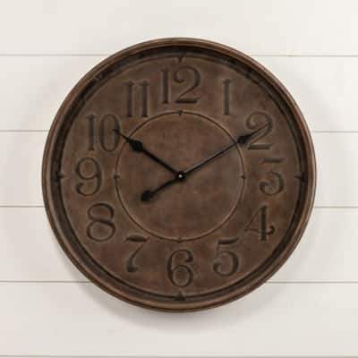 Charles Wall Clock - 23.75"L x 2.75"W x 23.75"H