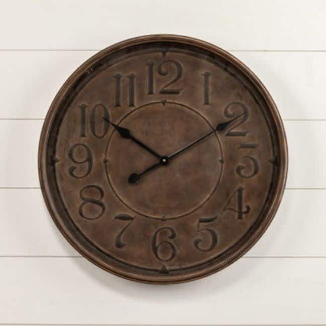 Charles Wall Clock - 23.75"L x 2.75"W x 23.75"H