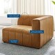 preview thumbnail 8 of 6, Bartlett Vegan Leather Right-Arm Chair