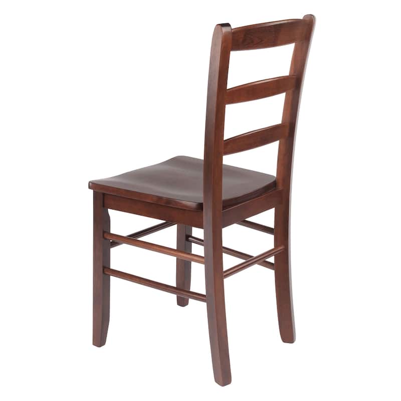 2-Pc Ladder-back Chair Set - 16.6 x 20.5 x 34.7 inches