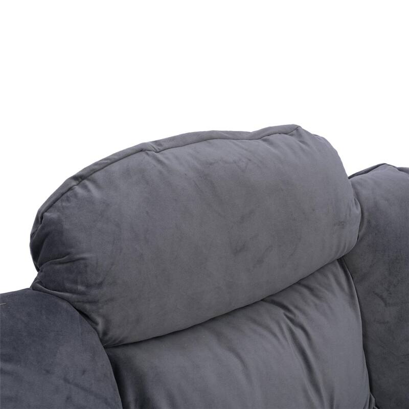 Modern Steel Frame Leisure Sofa Chair with Armrests and A Side Pocket
