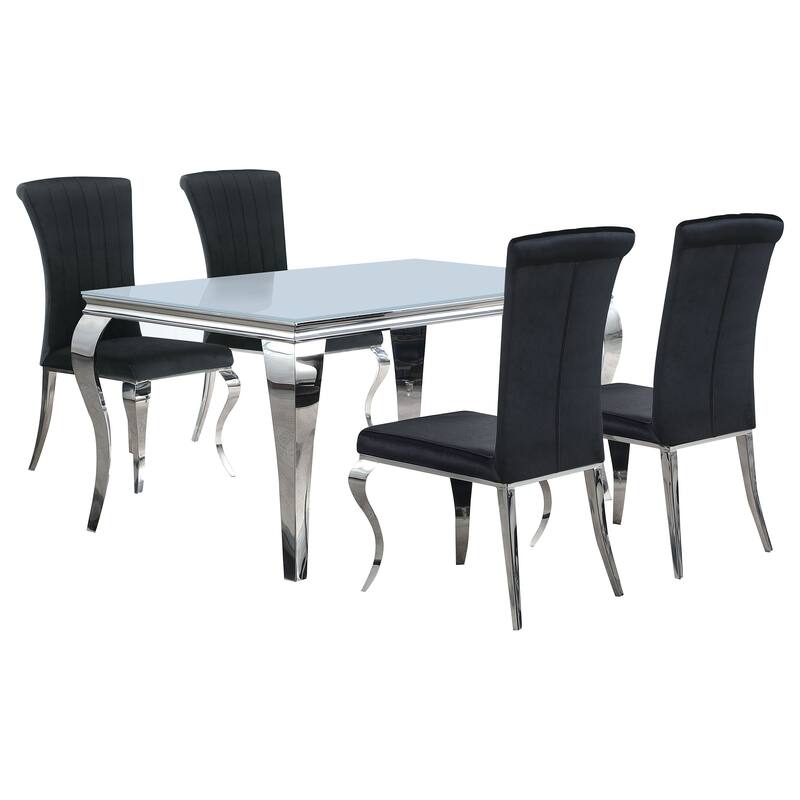 Carone Contemporary 5-Piece Rectangular Dining Set