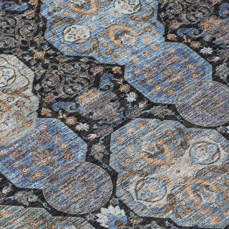 Machine Washable Indoor/ Outdoor Traditional Tracey Chantille Rug