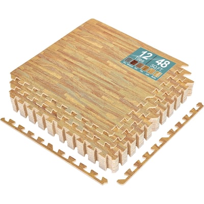 Sorbus Floor Mat Interlocking Set (12 Pc)