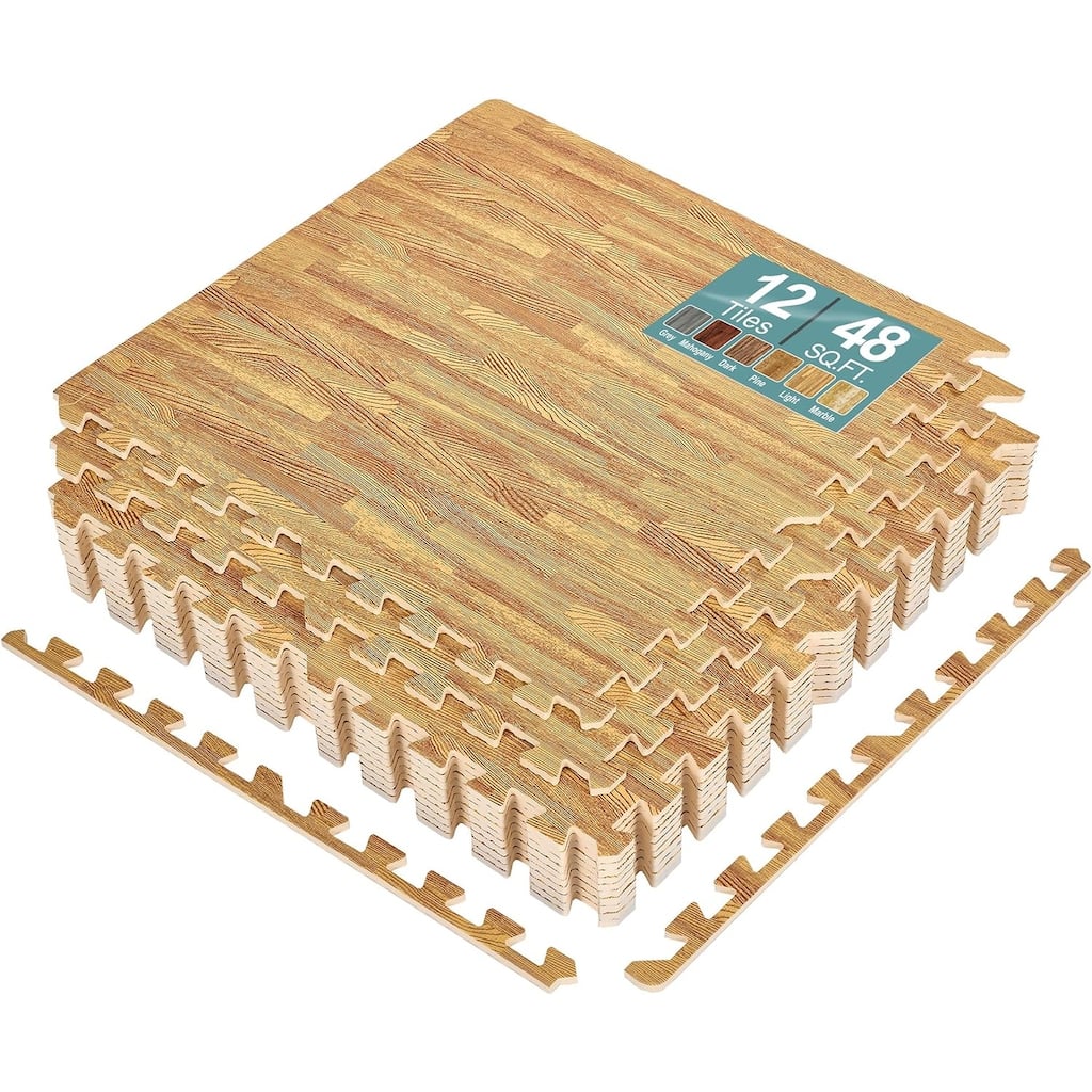 Sorbus Floor Mat Interlocking Set (12 Pc)