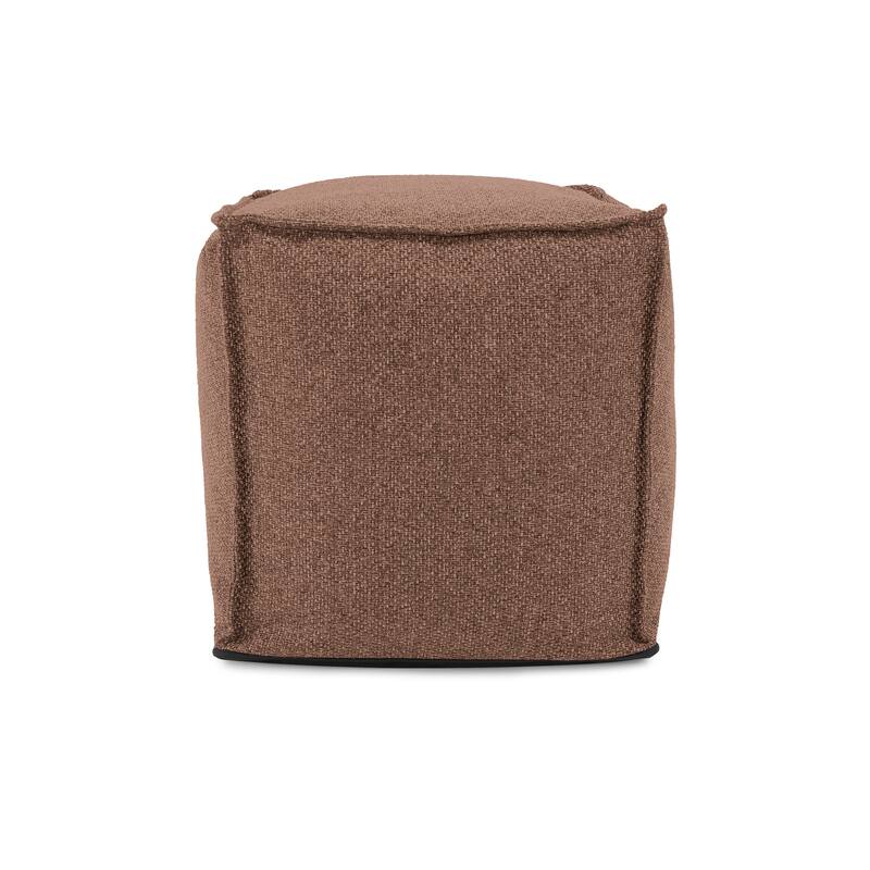 Allan Andrews Square Pouf Panama Chocolate