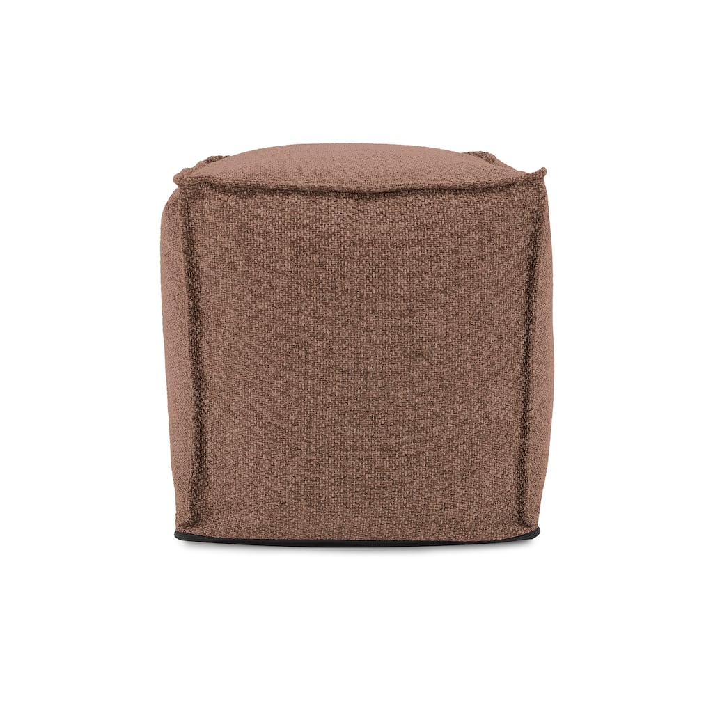 Allan Andrews Square Pouf Panama Chocolate