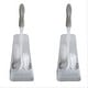 preview thumbnail 1 of 2, Bath Bliss 2 Pack Square Toilet Bowl Brush and Stand - Set