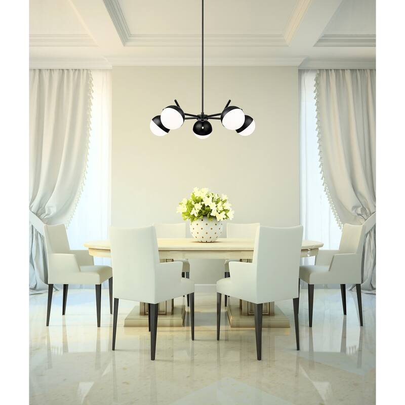 Z-Lite 7517-5 Realm Sphere 5 Light 32" Wide Chandelier
