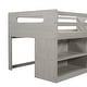 preview thumbnail 36 of 55, Multi-Function Twin Size Wood Loft Bed,Solid Wood Bed with Shelves drawers