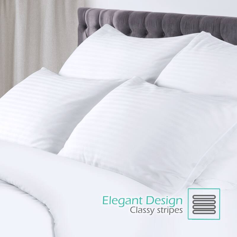 Nestl 100% Cotton Cover Premium Plush Down Alternative Bed Pillow