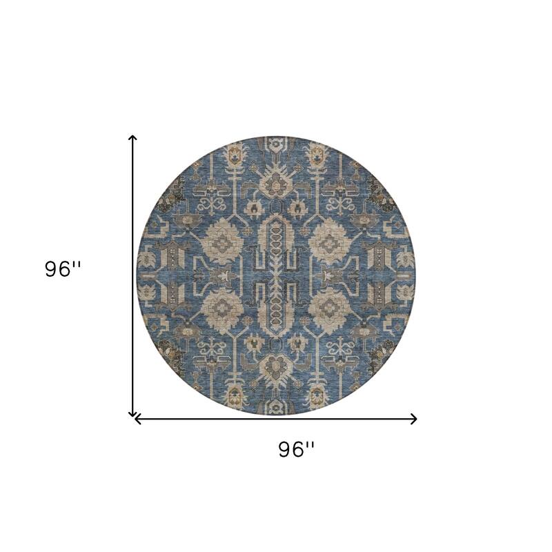HomeRoots Oriental Traditional Rectangle Outdoor Rug