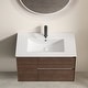 preview thumbnail 11 of 9, GDFStudio - Soren Modern Ceramic Bathroom Vanity Sink with Overflow Hole & Resists Stains Surface Finish
