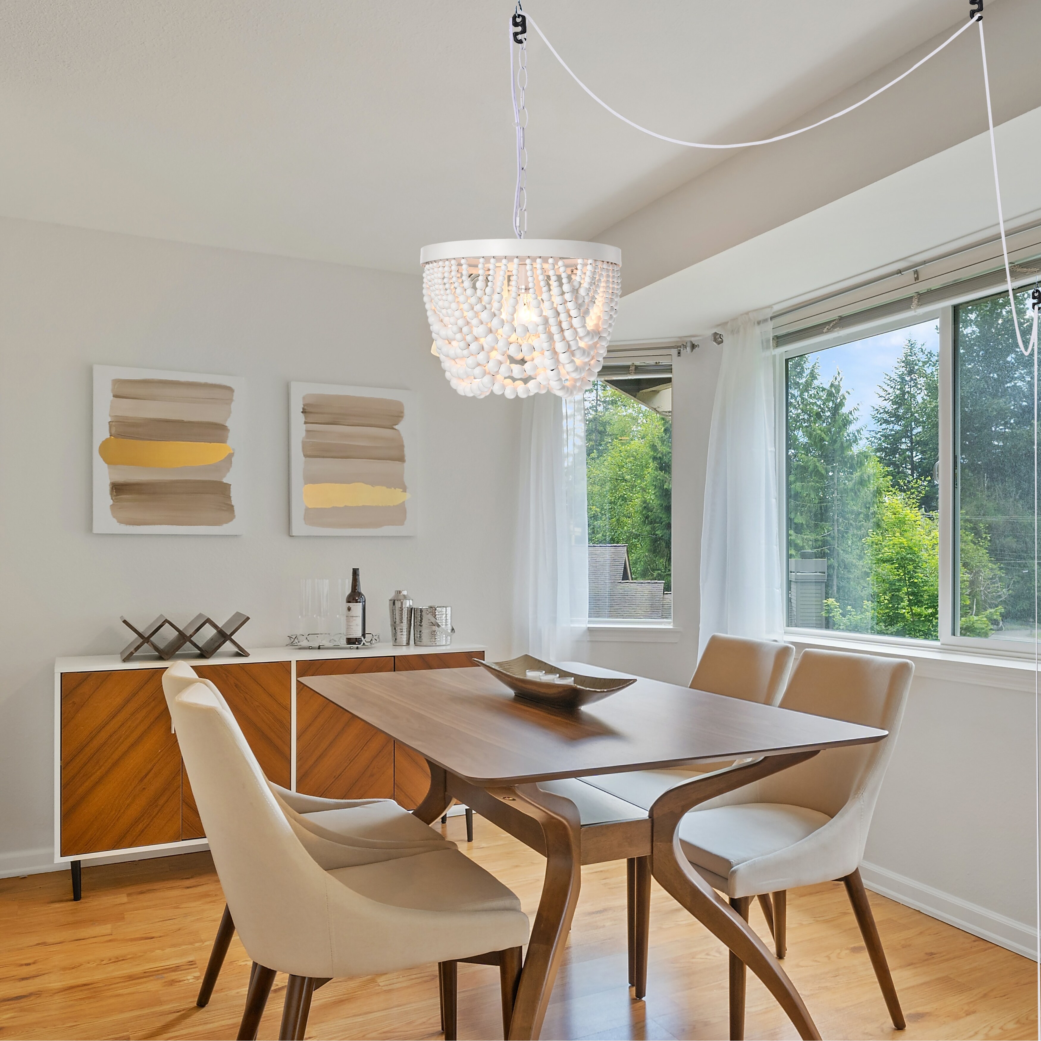 Beaded plug in pendant light cheap