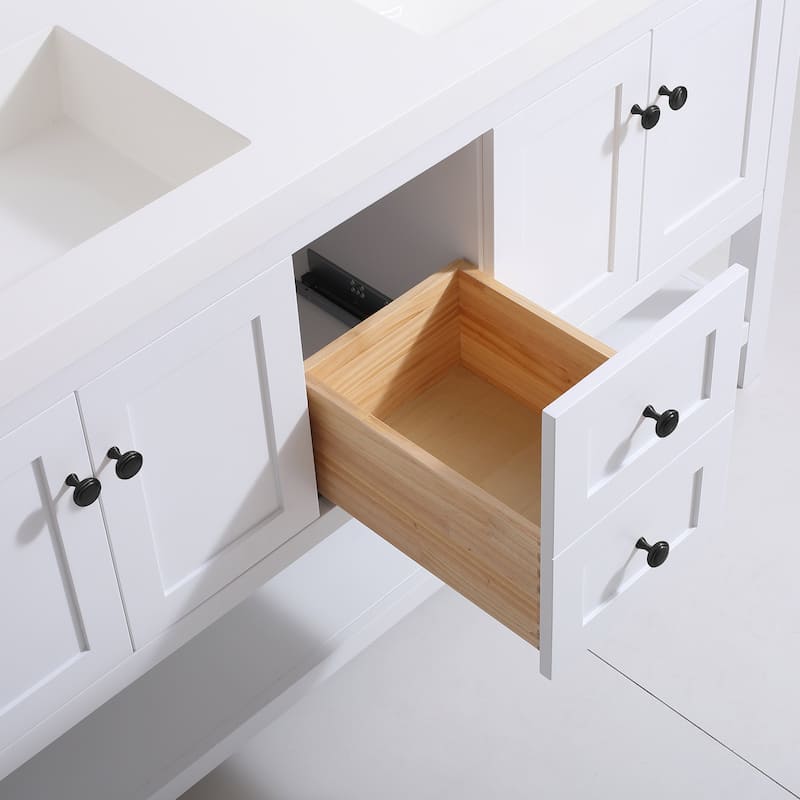 Winslow 60" Double Bathroom Vanity Set