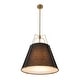 preview thumbnail 72 of 91, Mid Century 4-Light Conical Fabric Shade Lantern Pendant Ambient Light