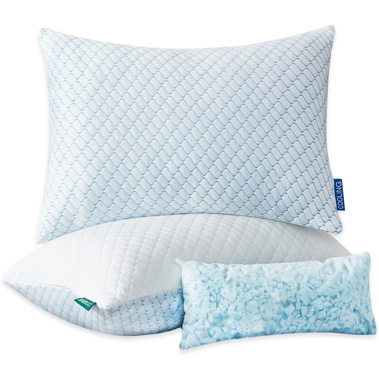 Memory Foam Pillow for Sleeping Cooling Pillows Hotel Quality Pillow Cooling Gel for Side Back Stomach Sleepers White On Sale Bed Bath Beyond 34827150