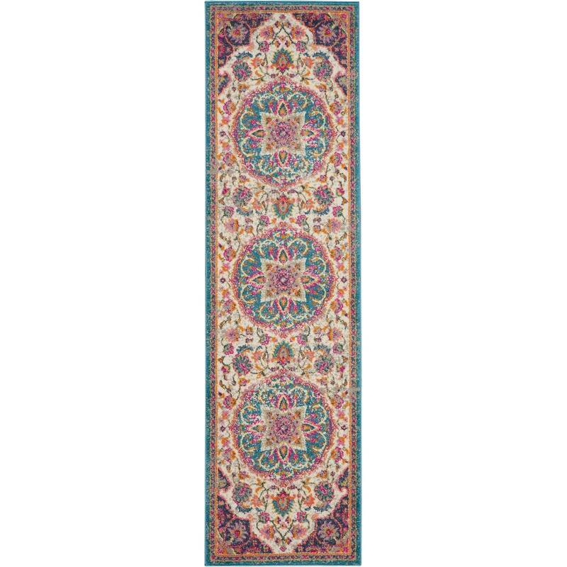 Nourison Cayuga Medallion Area Rug - 2' 2" x 10' - Multi/Ivory - Runner