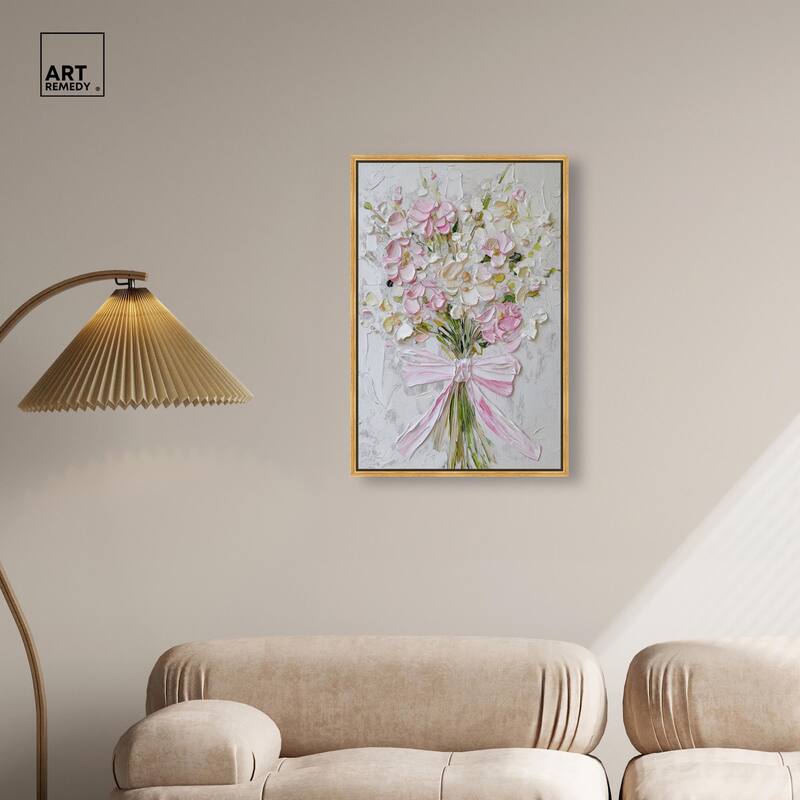 Layered Lily Canvas by Art Remedy