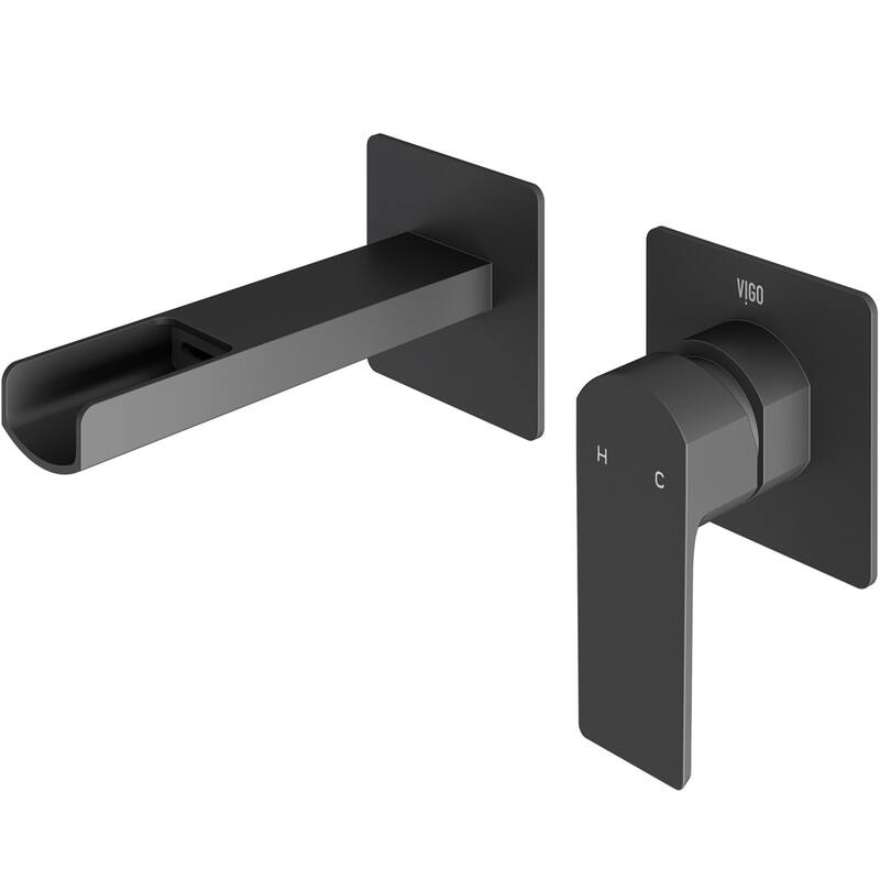 VIGO Atticus 5" H Single Handle Wall Mount Bathroom Faucet