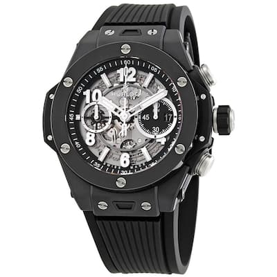 Hublot Big Bang Unico Black Magic Chronograph Automatic Men's Watch - Silver-Tone