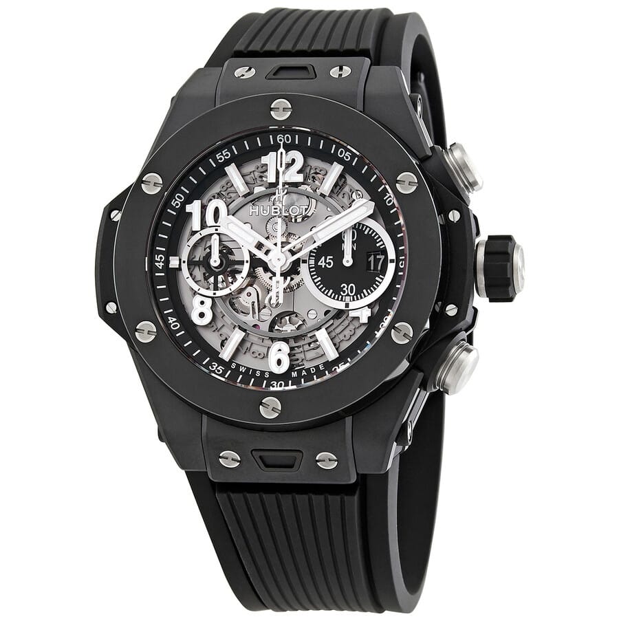 Hublot Big Bang Unico Black Magic Chronograph Automatic Men's Watch - Silver-Tone