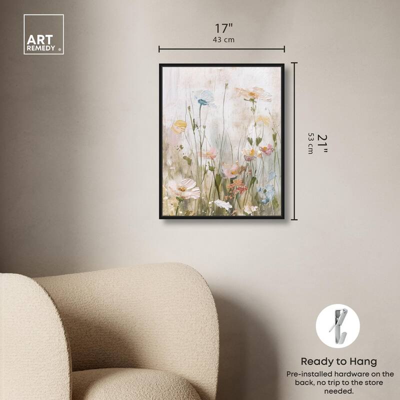 Floral Luster Canvas by Art Remedy