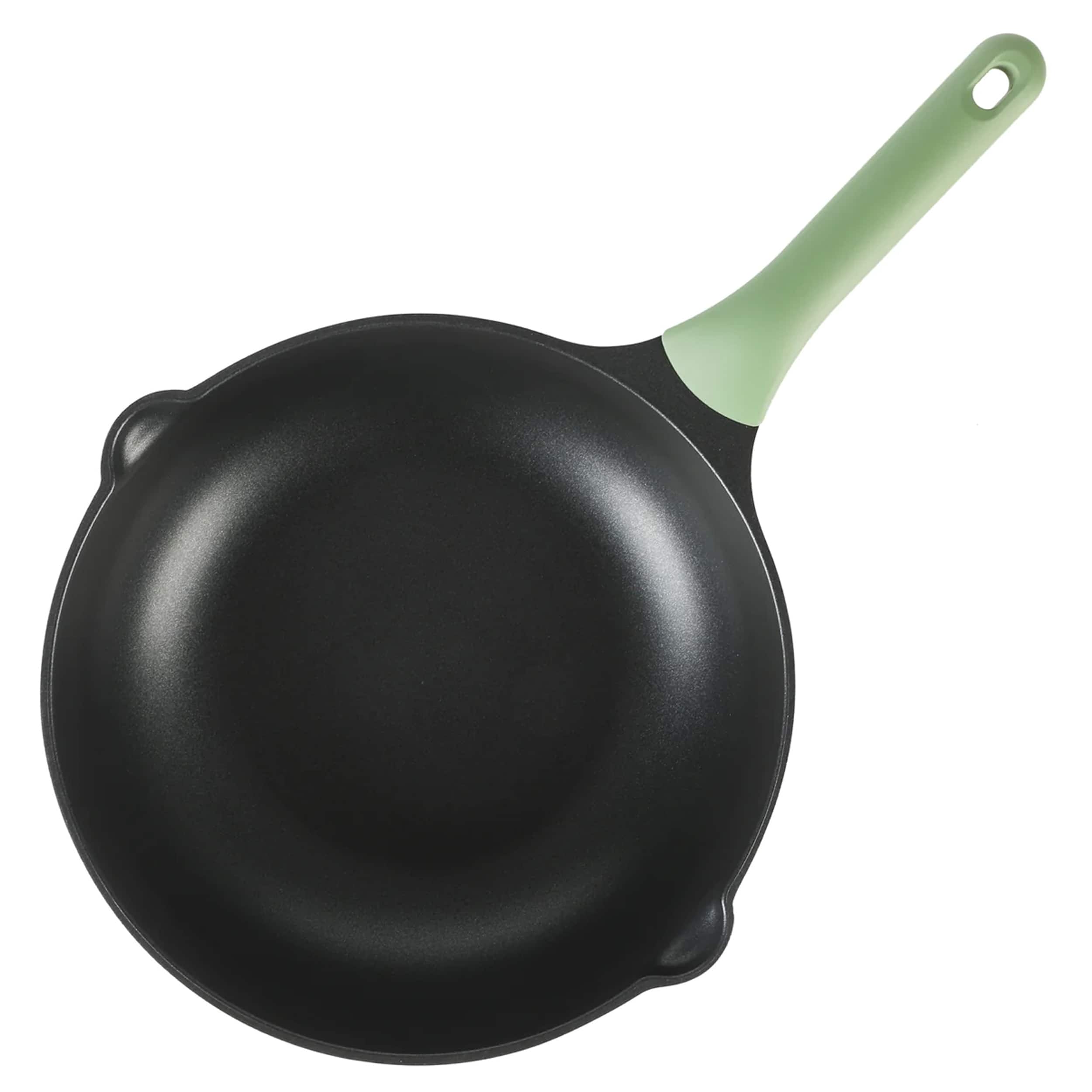 Kenmore Theodore 13 Inch Nonstick Cast Aluminum Saute Pan with Lid