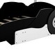 preview thumbnail 40 of 82, Twin/Full Race Car Bed with Wheels & Safety Rails - Pine Wood Frame