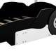 preview thumbnail 11 of 12, Twin Size Race Car-Themed Platform Bed with Wheels , Sturdy Construction and Safety Rails for Exciting Bedrooms