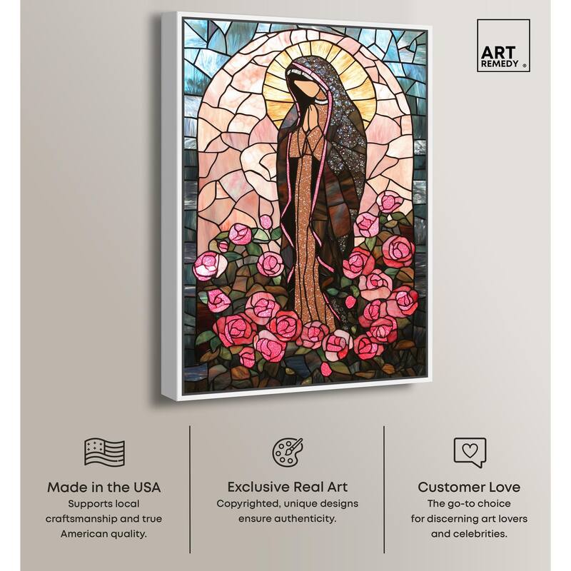 Glass Rosarium Guardian Canvas by Art Remedy