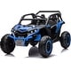 preview thumbnail 13 of 28, 24V Kids Ride On Utv,2-Seater 4WD Off Road Electric Vehicle with Remote Control Blue