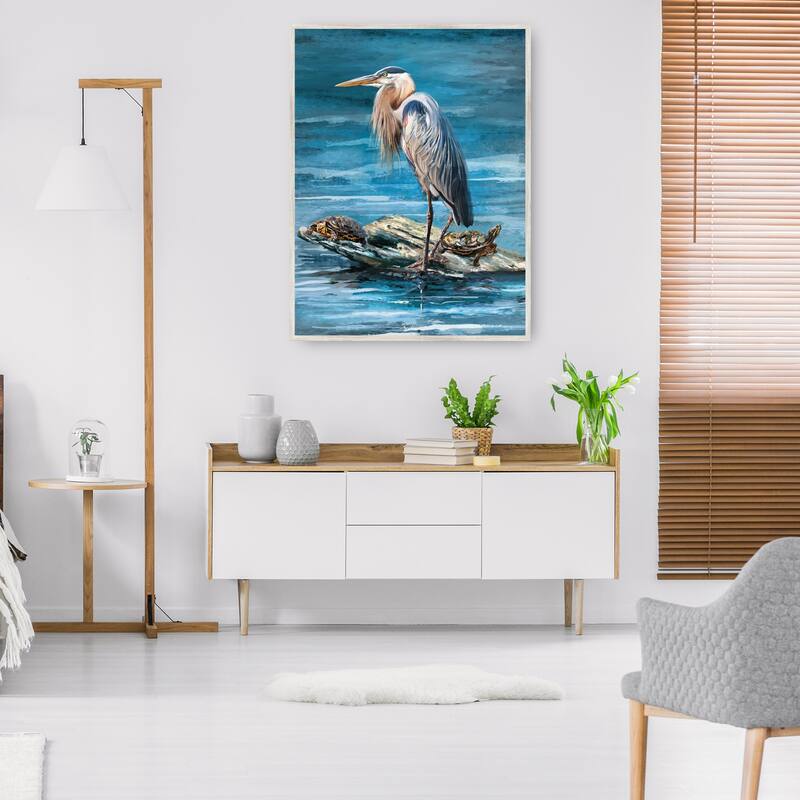 King of Herons By Studio Arts Canvas Art Print Bed Bath & Beyond