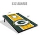 preview thumbnail 2 of 5, Green Bay Packers NFL Compact 2x3 Tailgate Cornhole Board Set