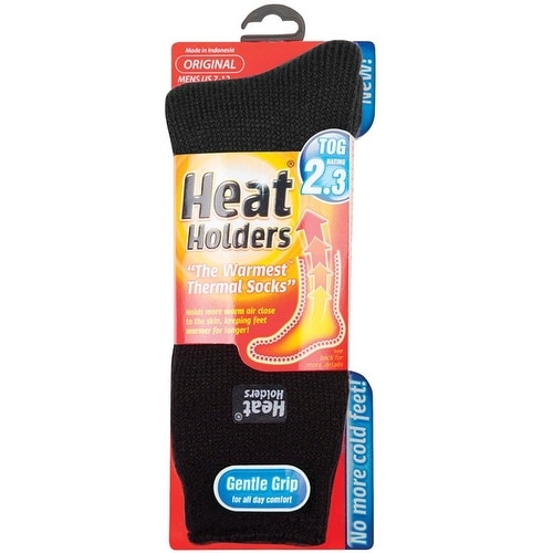Heat Holders MHHORGBLK Mens Thermal Socks, Black