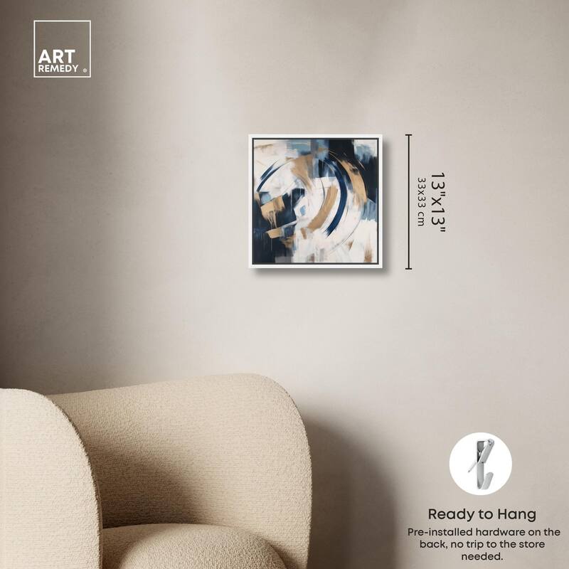 Golden Vortex I Canvas by Art Remedy