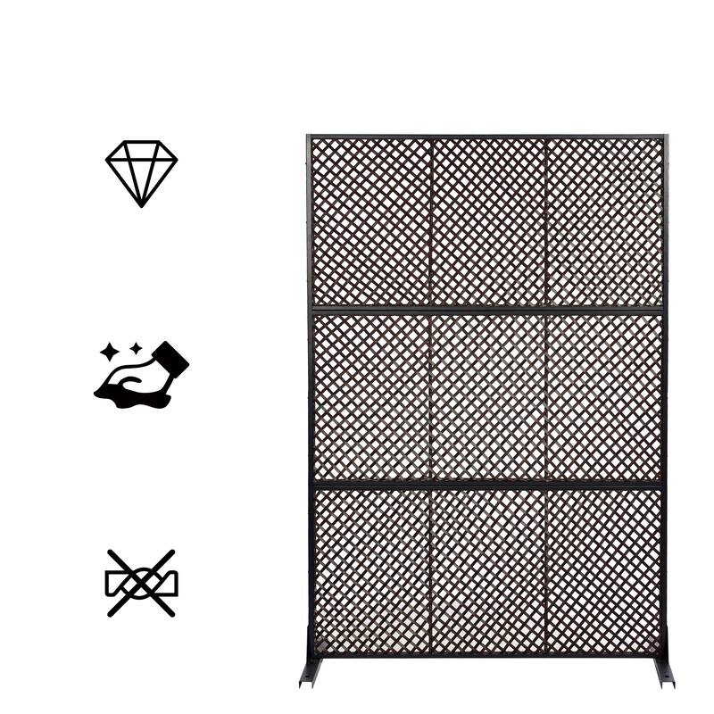 Outdoor Free Standing Metal Privacy Screen