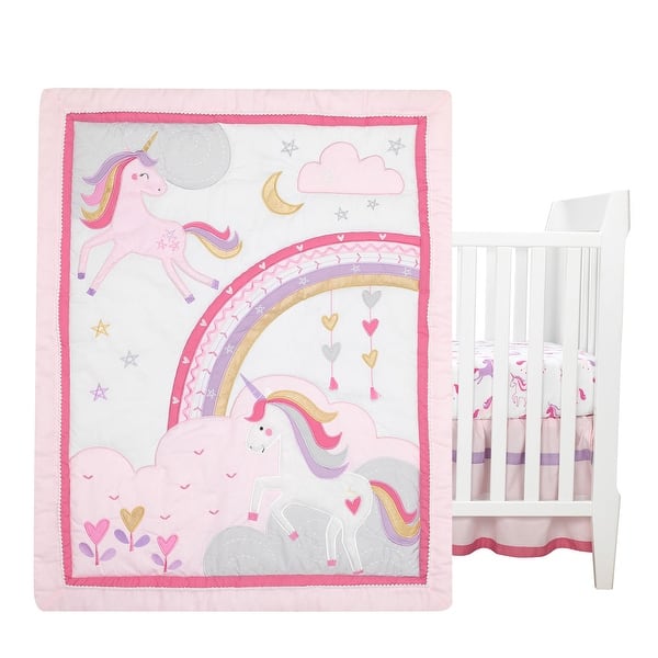 Shop Lambs Ivy Magic Unicorn Pink Purple Rainbow 3 Piece Baby