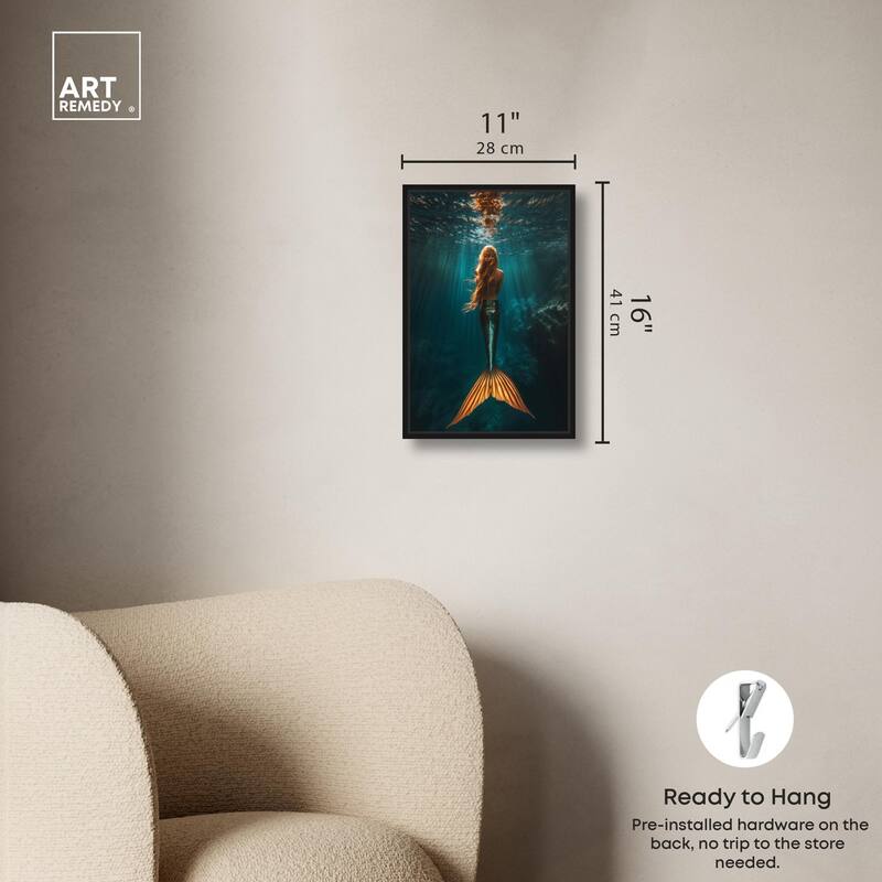 Mermaid Day Canvas by Art Remedy