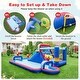 preview thumbnail 9 of 10, Costway Inflatable Water Slide Park Kids Bounce House Splash Pool - See Details