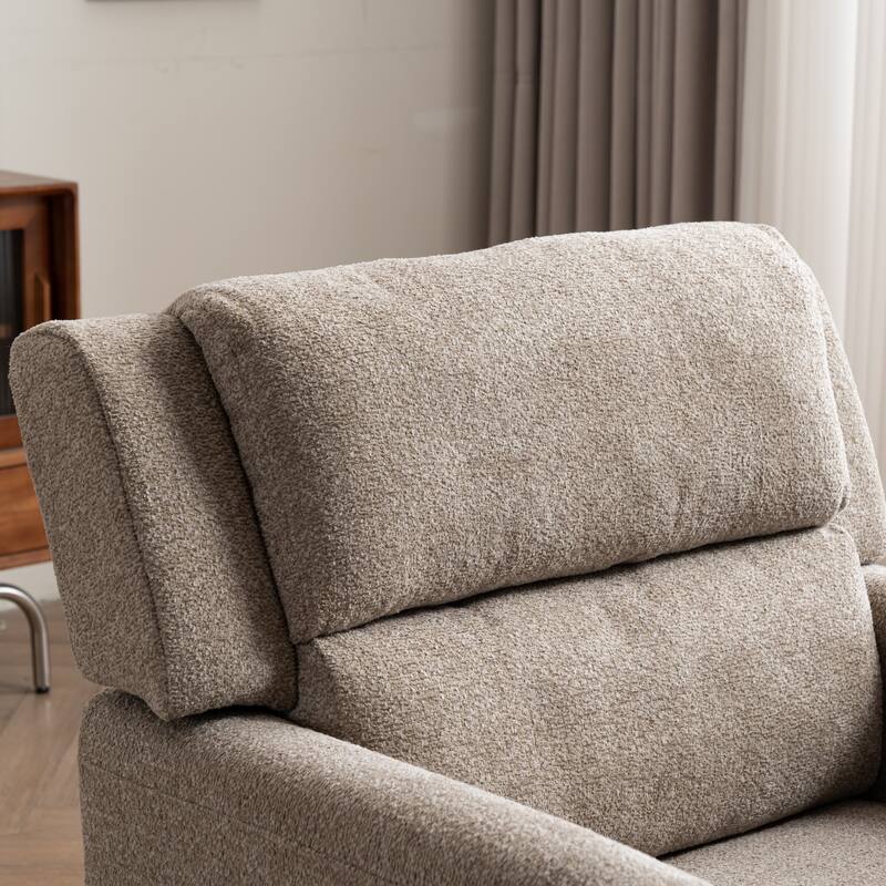 Upholstered Armchair With Wood Legs, Accent Chair