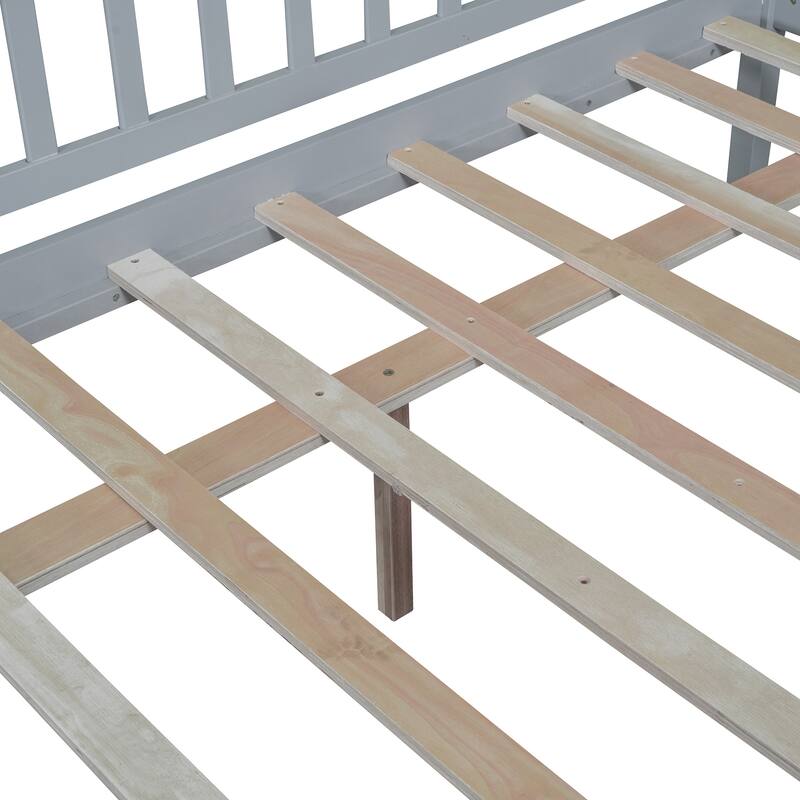 Modern Style Pine Wood Daybed with Two Storage Drawers for Bedroom or Livingroom