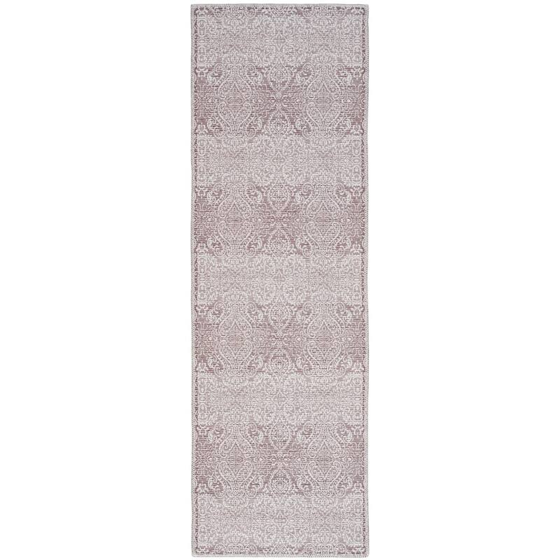 Waverly Machine Washable Botanical Damask Area Rug