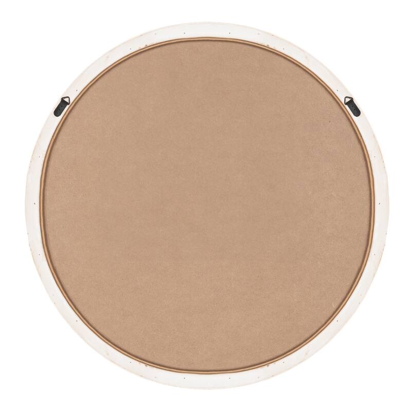 Kate and Laurel Rahfy Framed Wall Mirror - 28" Diameter