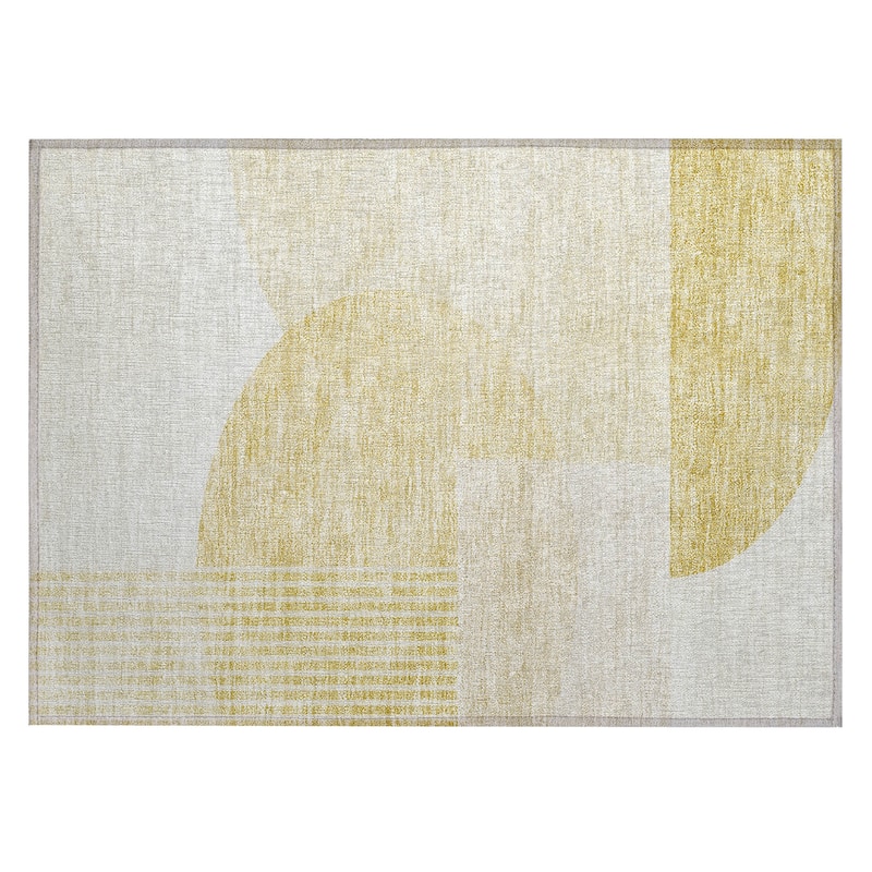 Machine Washable Indoor/ Outdoor Chantille Contemporary Deco Rug