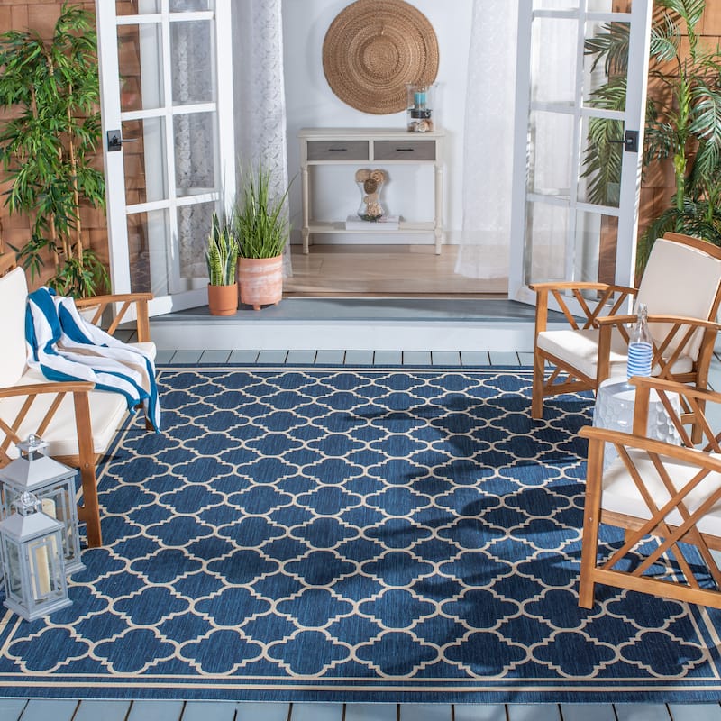 SAFAVIEH Courtyard Kristelle Indoor/ Outdoor Waterproof Patio Backyard Rug