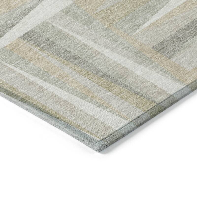 HomeRoots Geometric Transitional Rectangle Outdoor Rug