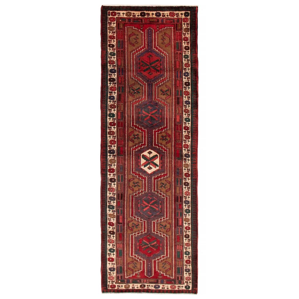ECARPETGALLERY Hand-knotted Konya Anatolian Brown Wool Rug - 3'6 x 10'7