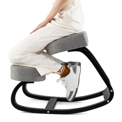 Costway Rocking Kneeling Chair Ergonomic Posture Correcting Back Pain - See Details